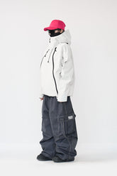 Doorek Snowboard Bib Pants - Loose-Fit Tech Denim for Park Lovers, 360° Mobility & Cold-Proof Construction
